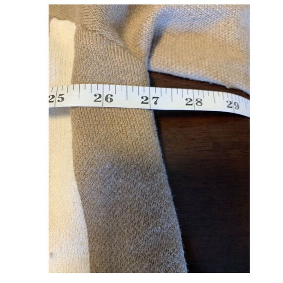 Lapis Viscose Wool Aztec Boho Open Front Cardigan Tan Size L - Picture 4 of 7